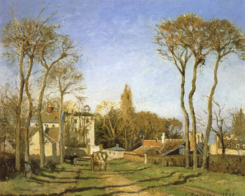 Camille Pissarro Village entrance Norge oil painting art